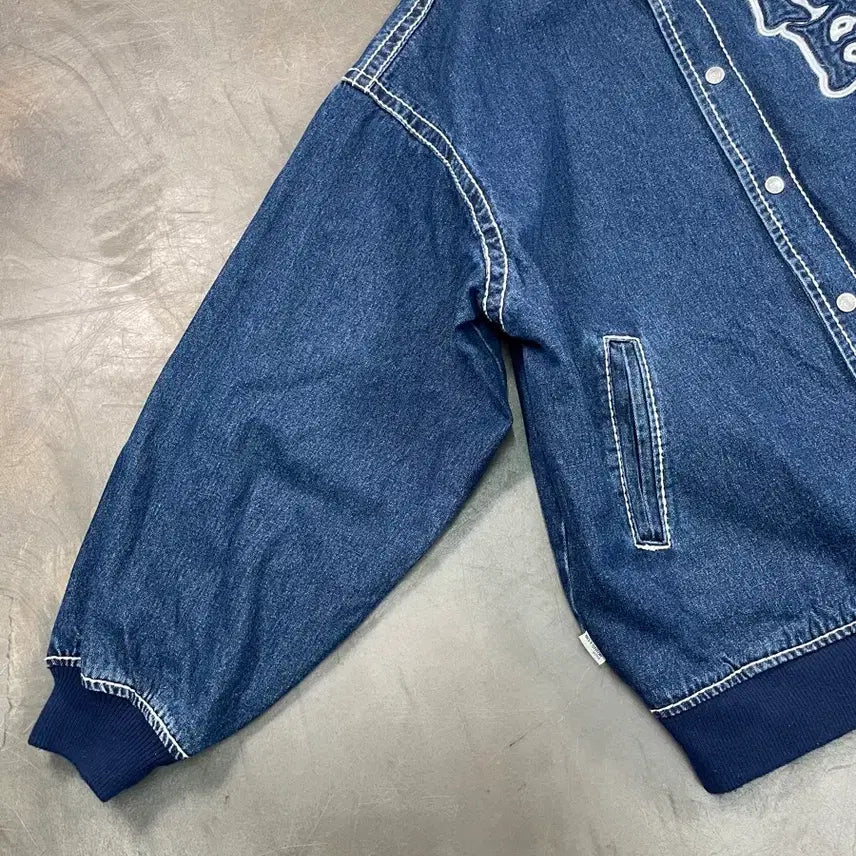 [BUNJANG] True Religion Code Red Indigo Denim Jacket / 트루 릴리전 코드레드 인디고 스티치 데님 자켓