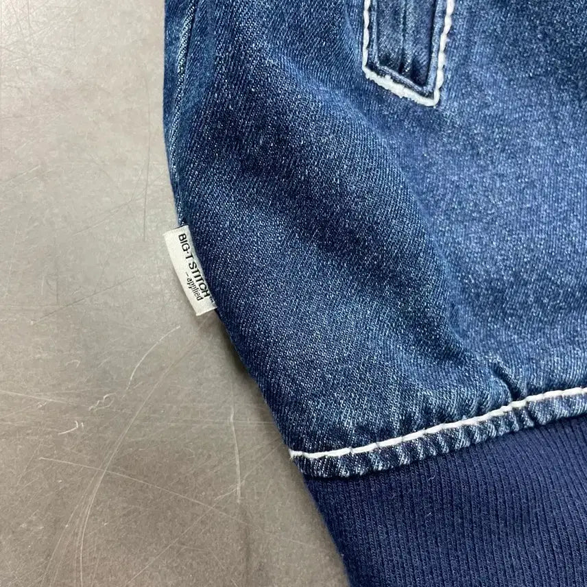 [BUNJANG] True Religion Code Red Indigo Denim Jacket / 트루 릴리전 코드레드 인디고 스티치 데님 자켓