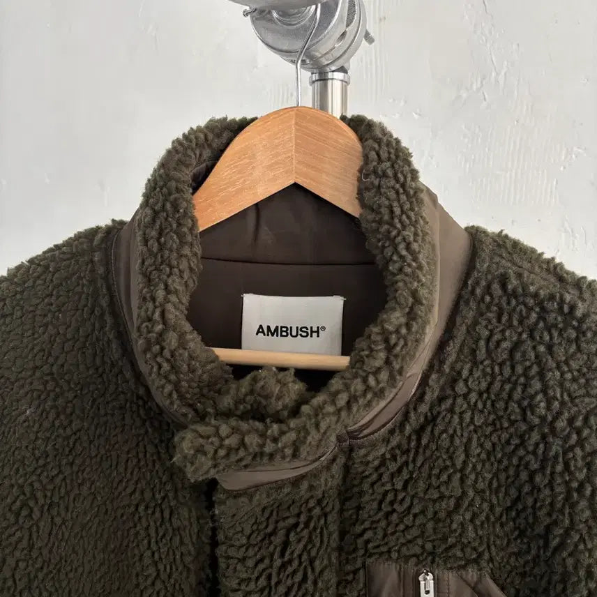 [BUNJANG] AMBUSH Two-Tone Fleece Full-Zip Jacket / AMBUSH 앰부쉬 투톤 플리스 풀집 자켓