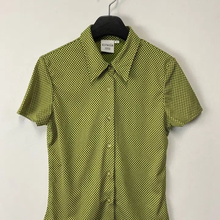 [BUNJANG] ESTASIA Dot Pattern Shirt / 빈티지 ESTASIA 도트 패턴 셔츠