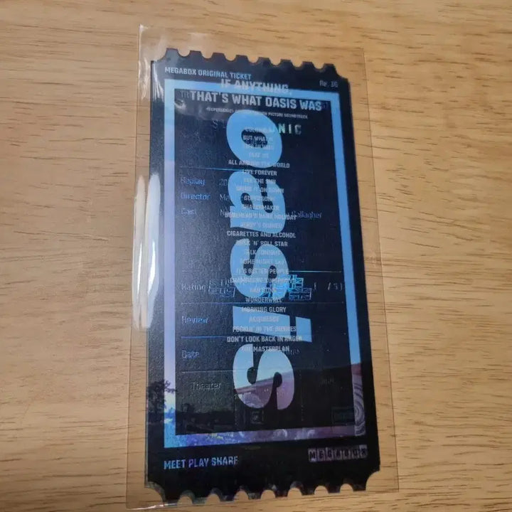 [BUNJANG] Oasis Supersonic Megabox Original Ticket / 미개봉 오아시스 슈퍼소닉 메가박스 오리지널티켓 오티