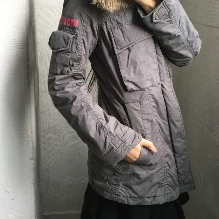 [BUNJANG] Hysteric Glamour PrimaLoft Trimmed Military Jacket / Hysteric Glamour 히스테릭글래머 프리마로프트퍼 트리밍 밀리터
