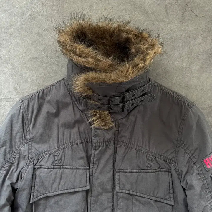 [BUNJANG] Hysteric Glamour PrimaLoft Trimmed Military Jacket / Hysteric Glamour 히스테릭글래머 프리마로프트퍼 트리밍 밀리터