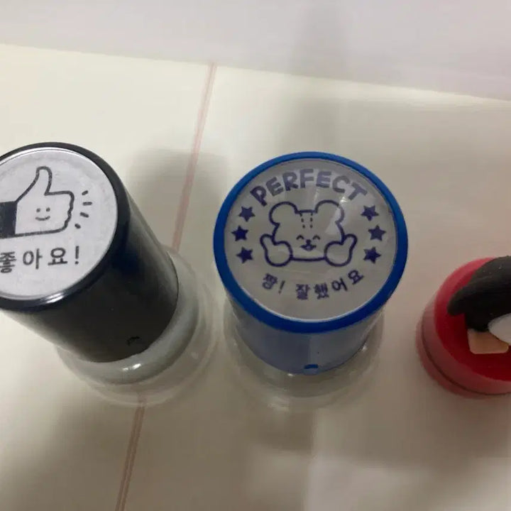 [BUNJANG] Assorted Stamp Set / 좋아요 도장 스탬프 4개 세트