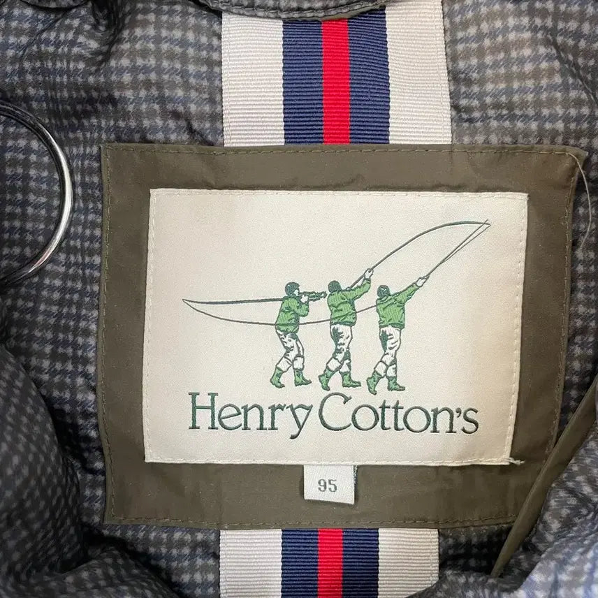 [BUNJANG] Henry Cotton Cruiser Down Padded Jacket (Khaki) / M 헨리코튼 크루저 다운 패딩자켓 95