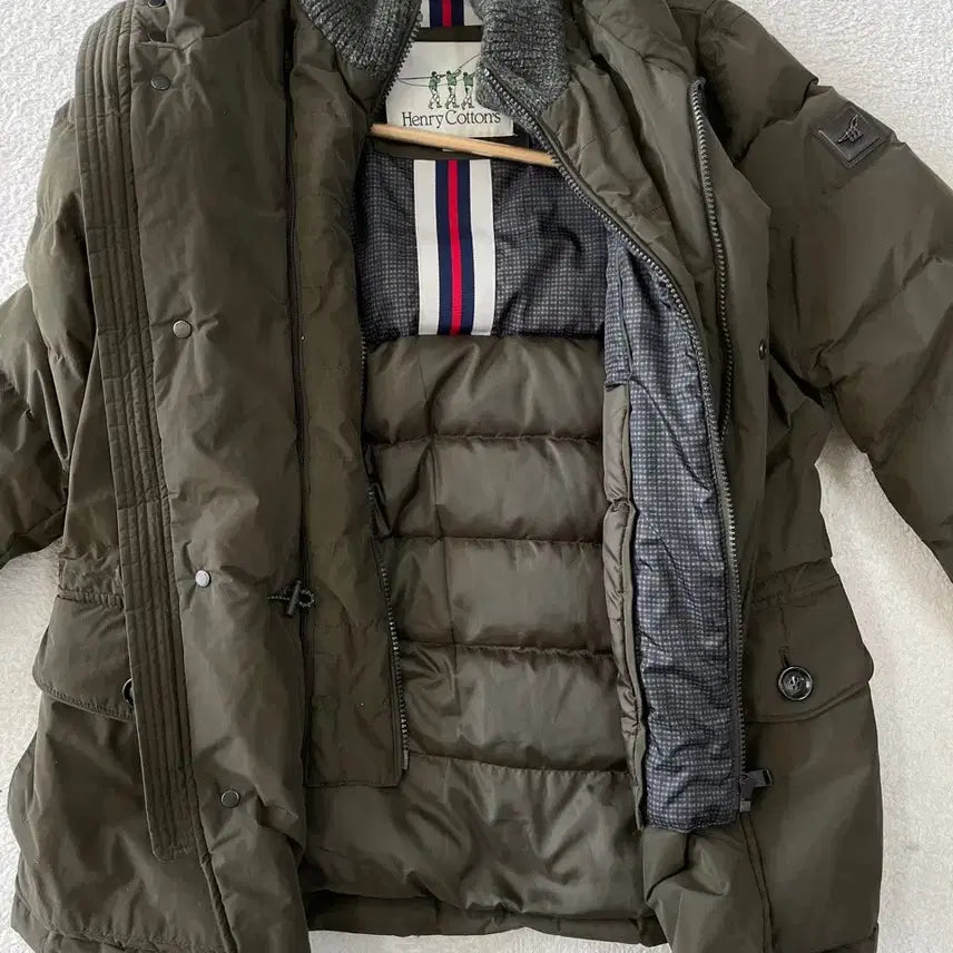 [BUNJANG] Henry Cotton Cruiser Down Padded Jacket (Khaki) / M 헨리코튼 크루저 다운 패딩자켓 95