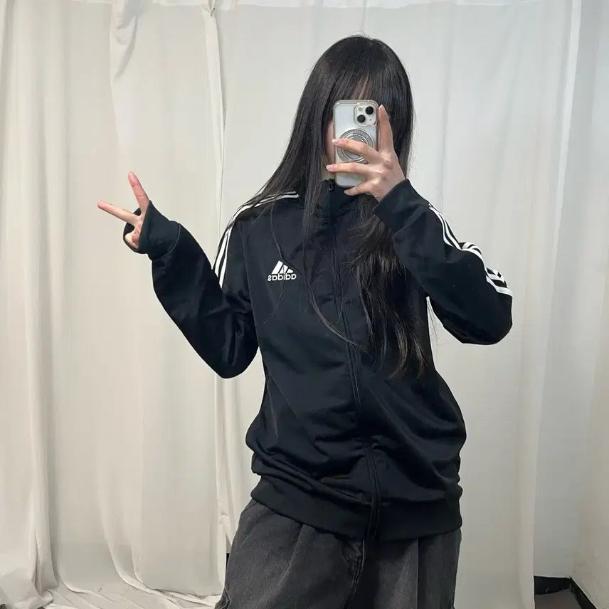 [BUNJANG] Adidas Black Jersey / 아디다스 블랙 져지