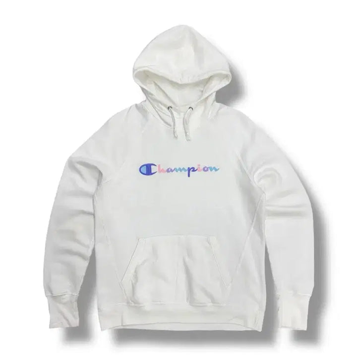 [BUNJANG] Champion Rainbow Logo Sweat Hoodie / [L] 챔피온 레인보우 로고 스웻 후드티