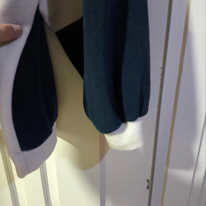 [BUNJANG] F Block Checkerboard Fleece Half Zip / 오버핏F 블럭 체커보드 후리스 반집업