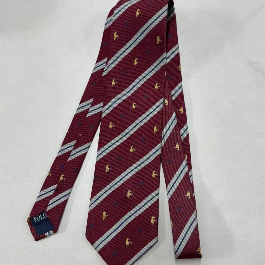 [BUNJANG] Polo Silk Tie / 폴로 실크 넥타이