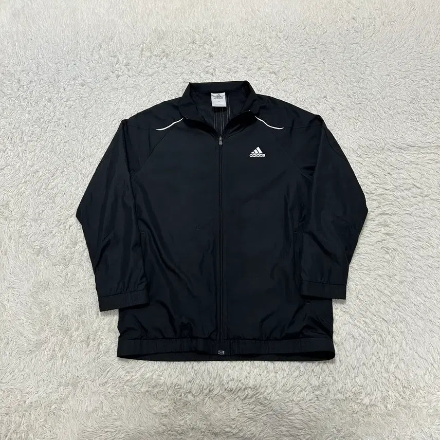 [BUNJANG] Adidas Black Windbreaker Jacket / 아디다스 블랙 바람막이