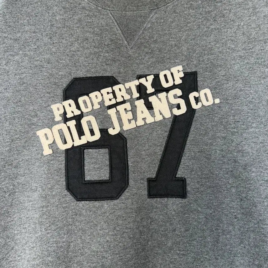 [BUNJANG] Polo Ralph Lauren Jeans Patch Sweatshirt / ( 남성 / M ) 폴로랄츠로렌 진스 패치 맨투맨