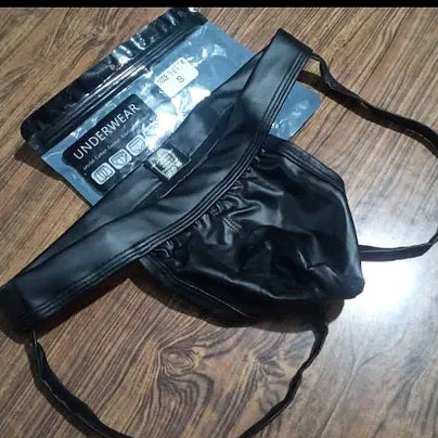 [BUNJANG] N2N Leather Jockstrap Underwear / 정가3.4새거 쿨거택포1.3 남자삼각팬티 쿨링 레더작스트랩