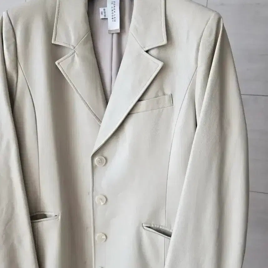 [BUNJANG] Leather Long Trench Coat (Size 66) / 레더 롱 트렌치(66사이즈)