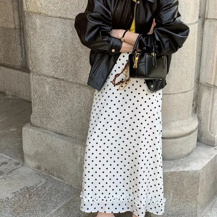 [BUNJANG] Byssiny Dot Frill Skirt / 바이씨니_제작 도트프릴sk