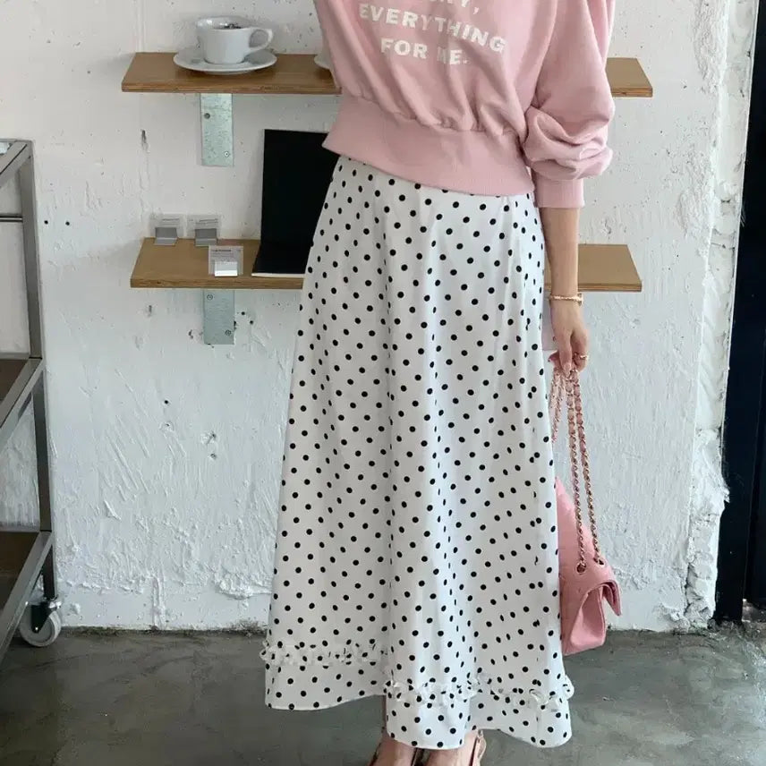 [BUNJANG] Byssiny Dot Frill Skirt / 바이씨니_제작 도트프릴sk