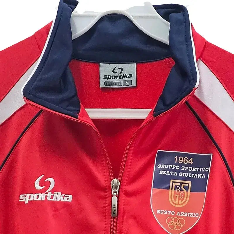 [BUNJANG] SPORTIKA Men's Red Polyester Zip-Up Jacket / SPORTIKA 유럽수입 집업 남 M J3329