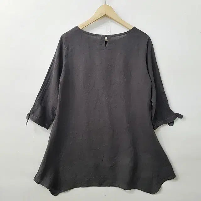[BUNJANG] 8th Linen 100% Blouse Brown / 8 TH 린넨 100% 블라우스 브라운