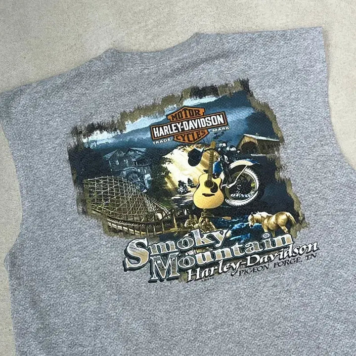 [BUNJANG] Harley-Davidson Printed Tank Top / 할리 데이비슨 프린팅 나시티 s09954