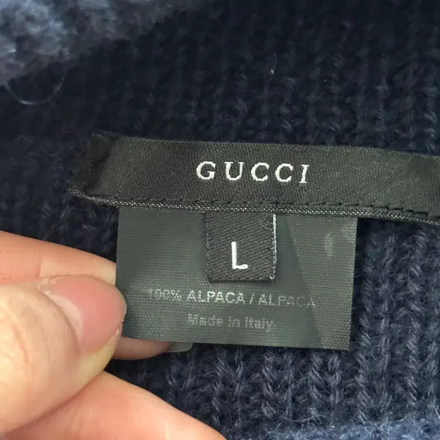 [BUNJANG] Gucci Navy Alpaca Turtleneck Knit / Gucci 구찌 네이비 알파카 터틀넥 니트