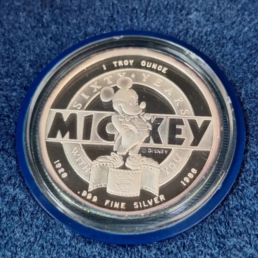[BUNJANG] Mickey Mouse Commemorative Silver Coin / 은화