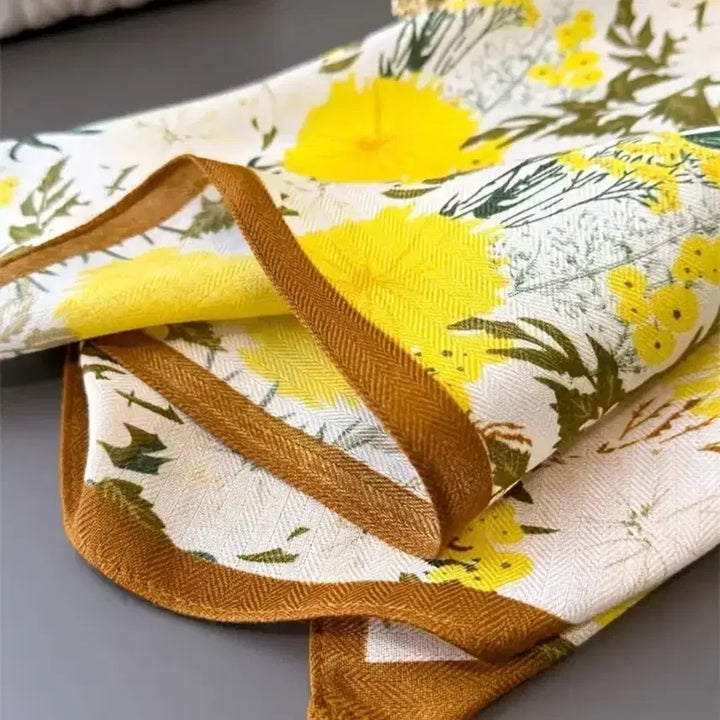 [BUNJANG] Floral Pattern Scarf / 플라워 패턴 스카프 (새상품)