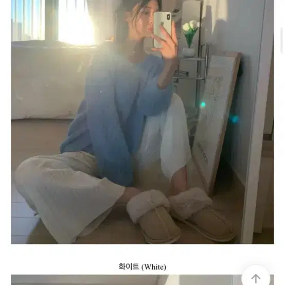 [BUNJANG] Ablie Angora V-Neck Knit / [새상품]에이블리 앙고라 브이넥니트