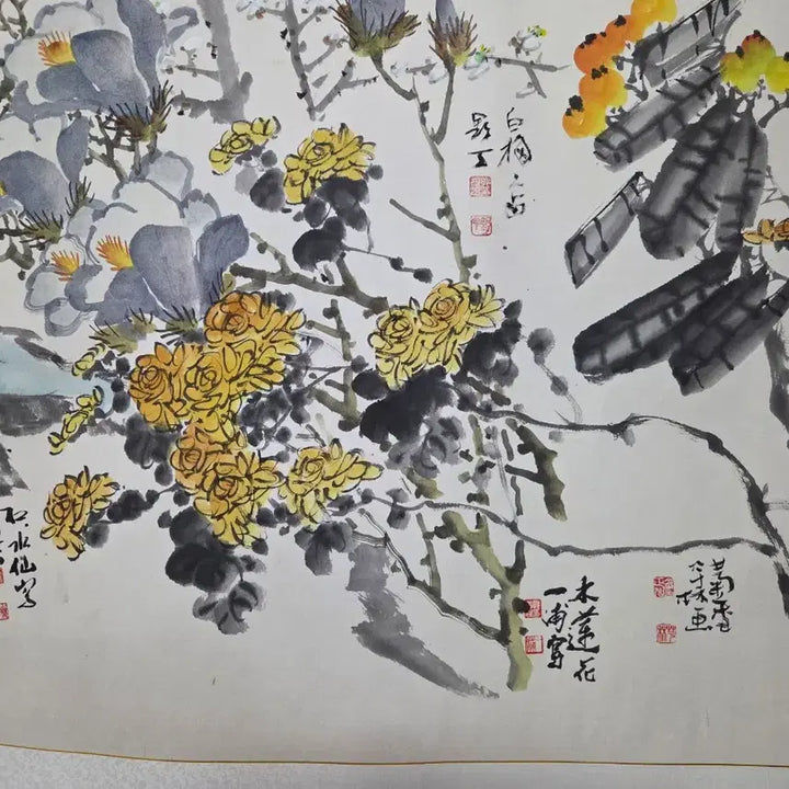 [BUNJANG] Baekpo Gwak Nambae, et al. Collaborative Artwork / 백포 곽남배/주지환/곽창주/곽권옥/김정욱/진품/그림/합작도