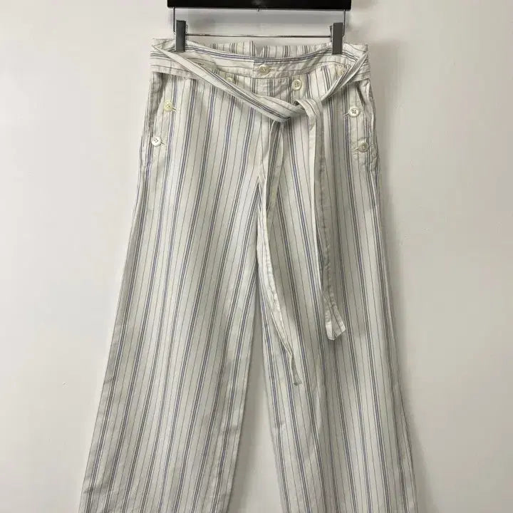 [BUNJANG] MACPHEE Striped Wide Cotton Pants / 빈티지 MACPHEE 스트라이프 와이드 코튼 팬츠