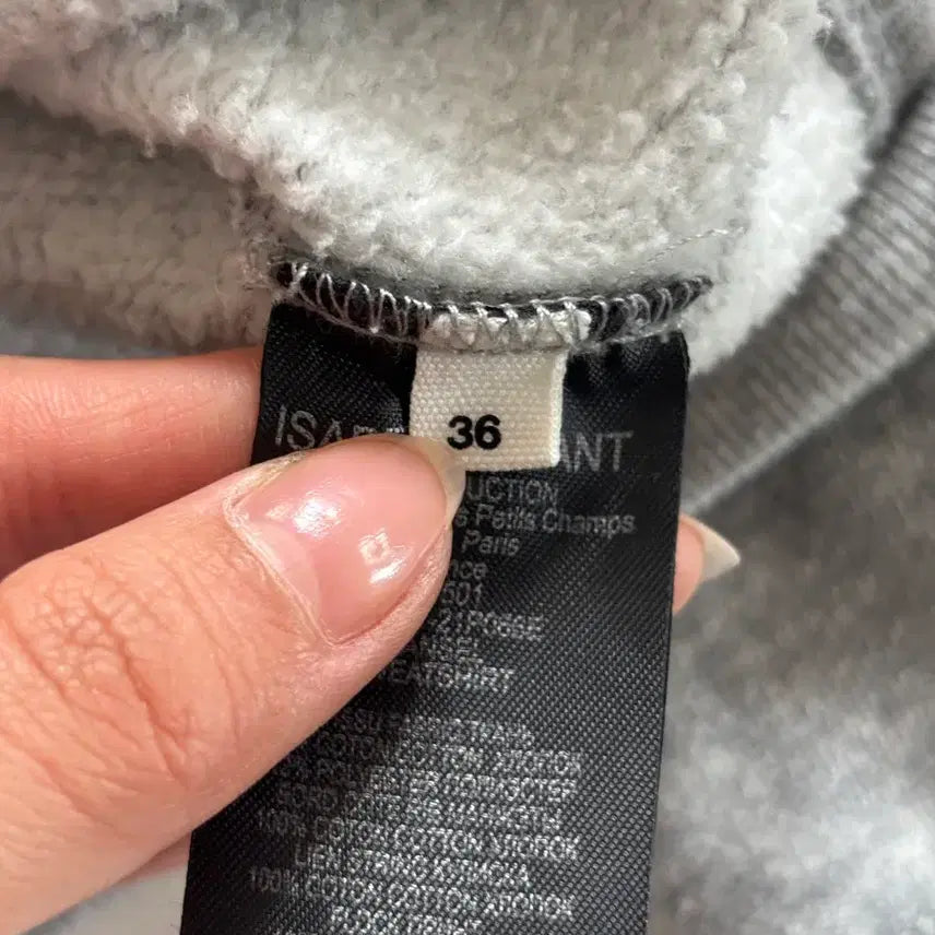 [BUNJANG] Isabel Marant Gray Logo Hoodie / Isabel Marant 이자벨마랑 그레이 로고 후드티