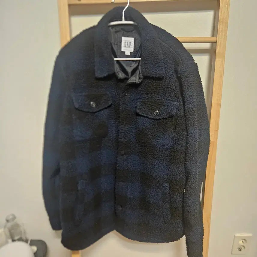 [BUNJANG] GAP Sherpa Checkered Jacket / 갭 GAP 체크 쉐르파 자켓 양털자켓