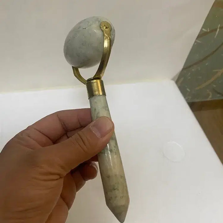 [BUNJANG] Jade Round Massage Tool / 문양이 이쁜 옥으로 된 둥그리 안마기 / 요316