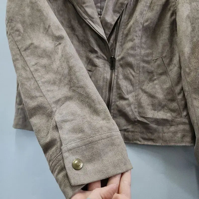[BUNJANG] Vintage Western Bohemian Suede Rider Jacket / 빈티지 웨스턴 보헤미안 스웨이드 질감 라이더 자켓