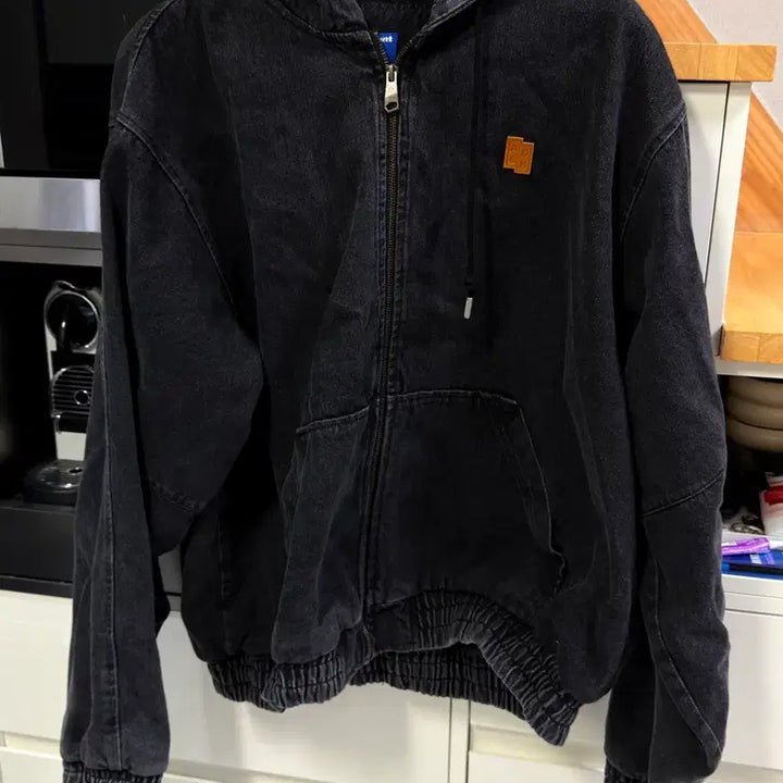 [BUNJANG] ADER Error Significant Black Denim Hooded Zip-up Jacket XL / 아더에러 시그니피컨트 흑청 후드집업 팝니다XL