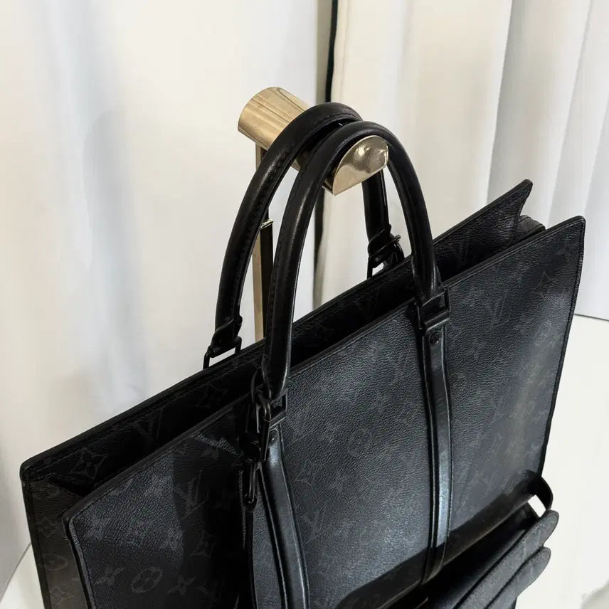 [BUNJANG] Louis Vuitton Horizontal Zippe Sac Plat Eclipse Tote Bag / 루이비통 호리존탈 지페 삭플라 이클립스