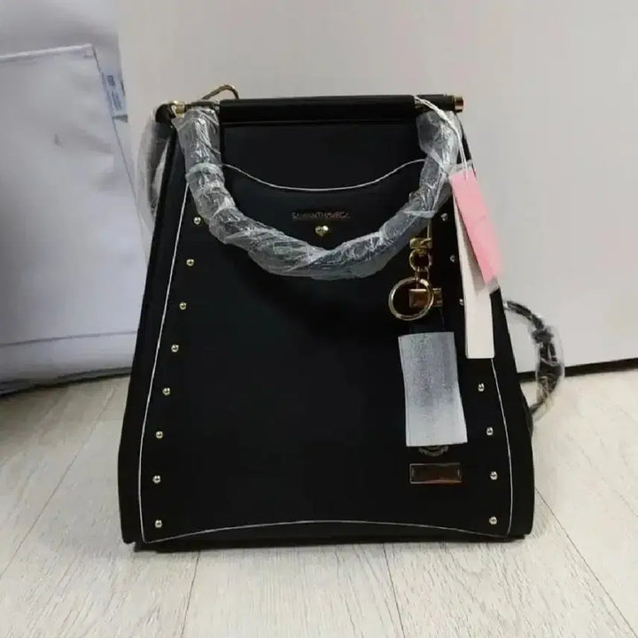 [BUNJANG] Samantha Vega Studded Tote Bag / 사만사베가 블랙 스터드 토트백 사만다타바사 공겜여주 달천깔