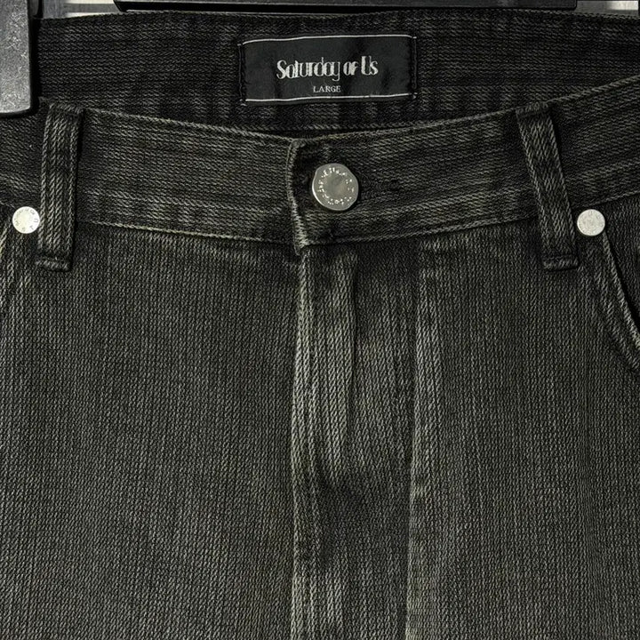 [BUNJANG] STU Straight Denim Pants Green L Size / STU 스트레이트 데님 팬츠 그린 L사이즈 팝니다