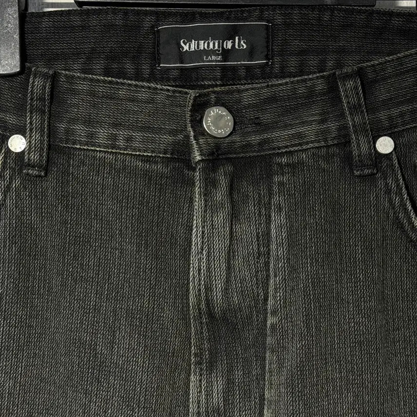 [BUNJANG] STU Straight Denim Pants Green L Size / STU 스트레이트 데님 팬츠 그린 L사이즈 팝니다