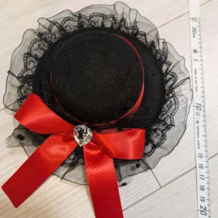 [BUNJANG] Vintage Mini Hat Lace Ribbon Bucket Hat / 빈티지 미니 햇 레이스 리본 버킷모자