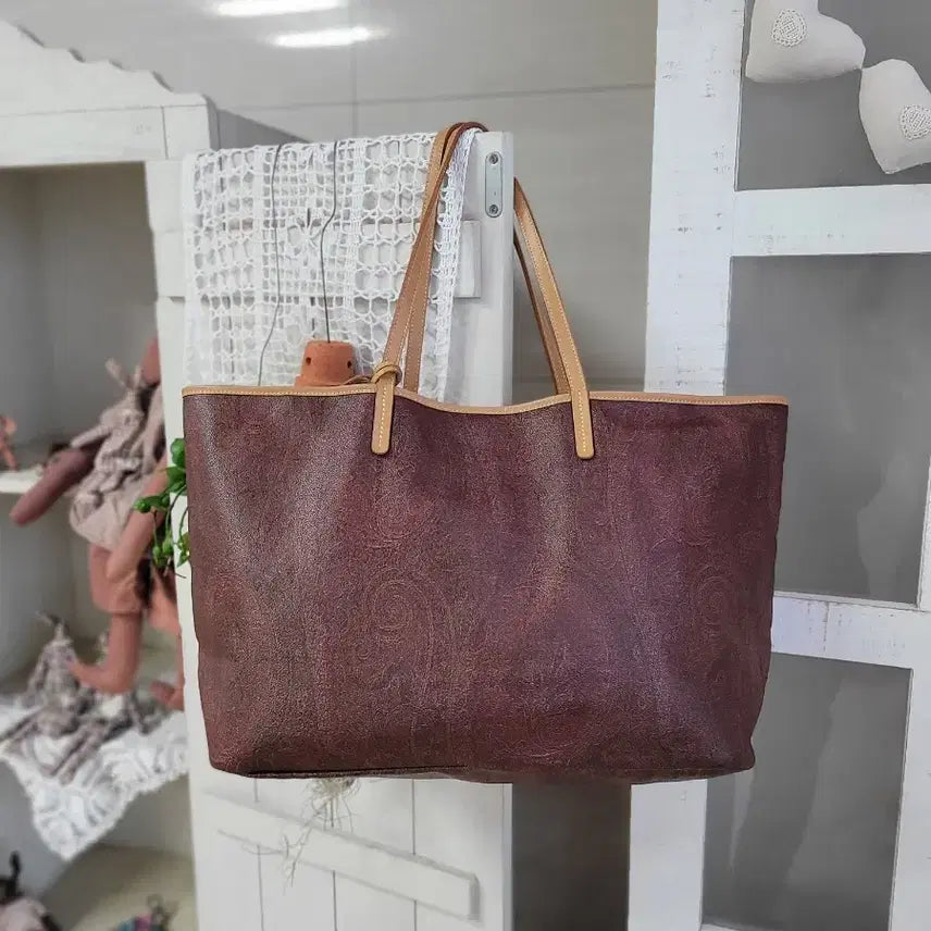 [BUNJANG] Etro Paisley Tote Bag Brown / 에트로 페이즐리 토트백 브라운