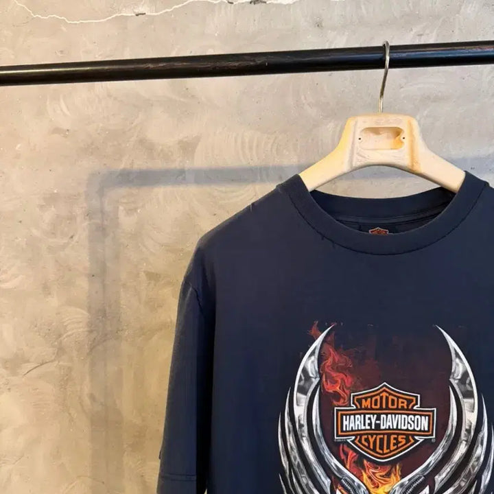 [BUNJANG] Harley Davidson Men's T-shirt / 할리데이비슨 반팔 티셔츠 남성100