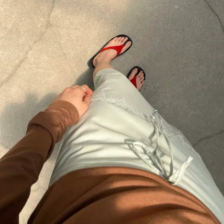 [BUNJANG] BAAT Lace Embellished Skirt / 바트(BAAT) 레이스 장식 스커트