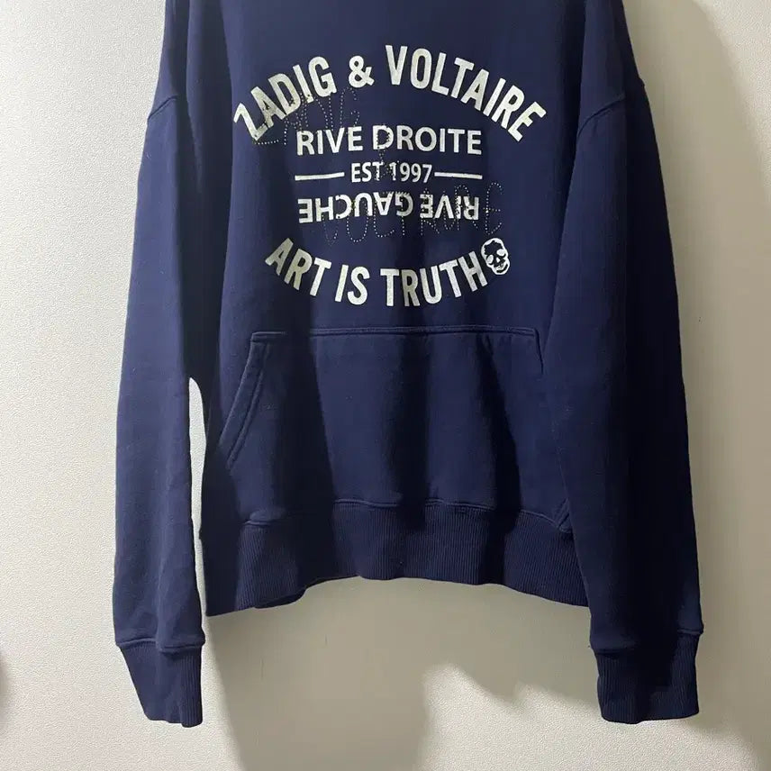 [BUNJANG] Zadig & Voltaire Navy Hoodie / 자딕앤볼테르 네이비 후드티