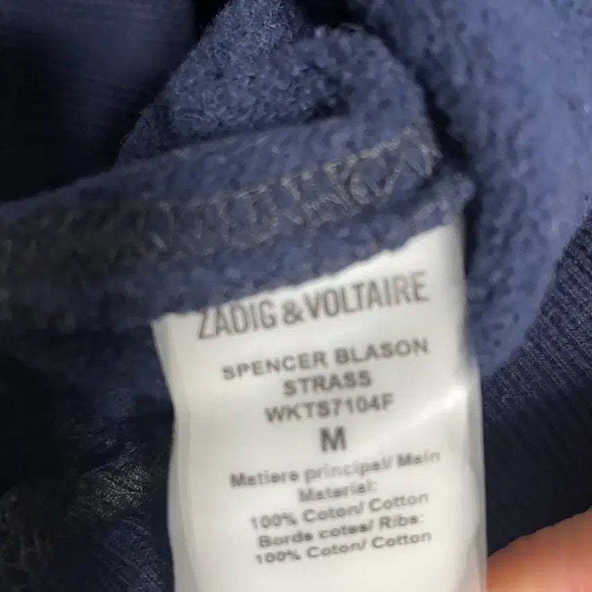 [BUNJANG] Zadig & Voltaire Navy Hoodie / 자딕앤볼테르 네이비 후드티