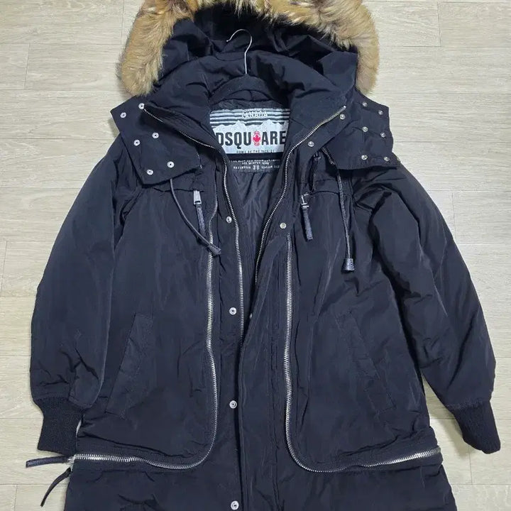 [BUNJANG] Dsquared2 Black Raccoon Fur Jacket / 디스퀘어드2 지퍼라쿤 블랙 여성 38 (55~66)