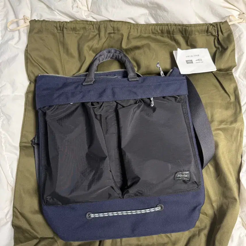 [BUNJANG] Yoshida Porter 2-Way Bag Kyoto Limited Edition / 요시다 포터 2way 백 한정판 네이비/블랙