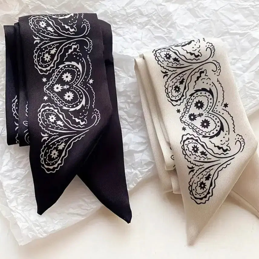 [BUNJANG] Petite Scarf Set (2 Pieces) / 쁘띠스카프2종세트(새상품)