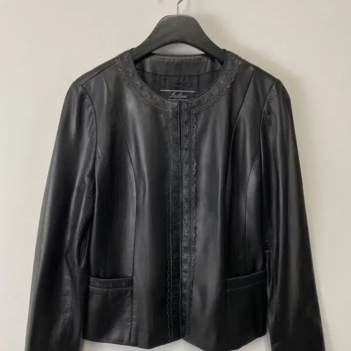 [BUNJANG] Leilian Vintage Lamb Leather Jacket / 빈티지 Leilian 램 레더 자켓