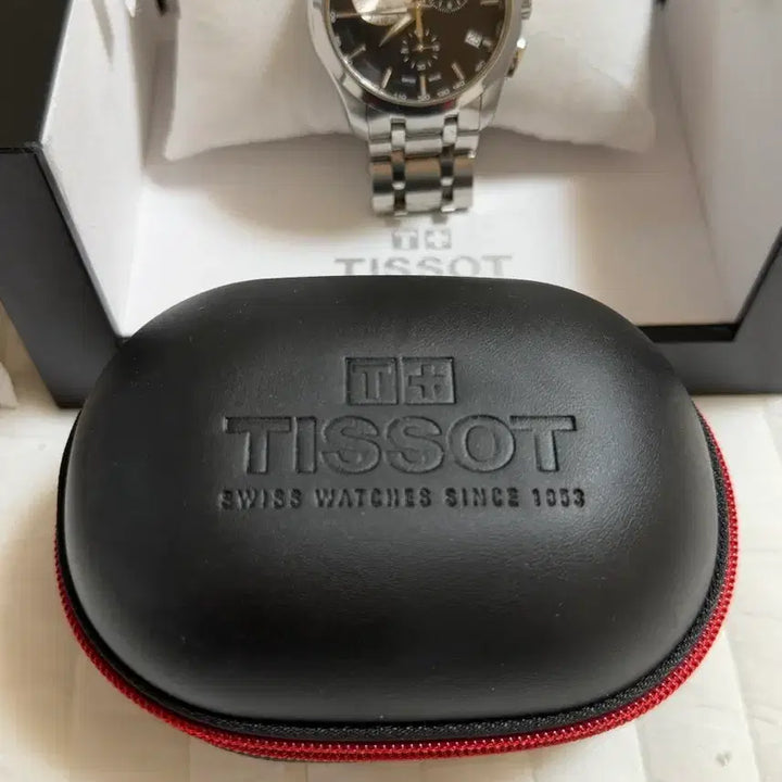 [BUNJANG] Tissot Couturier Black Dial Watch / 티소 꾸뜨리에 외눈박이 검판