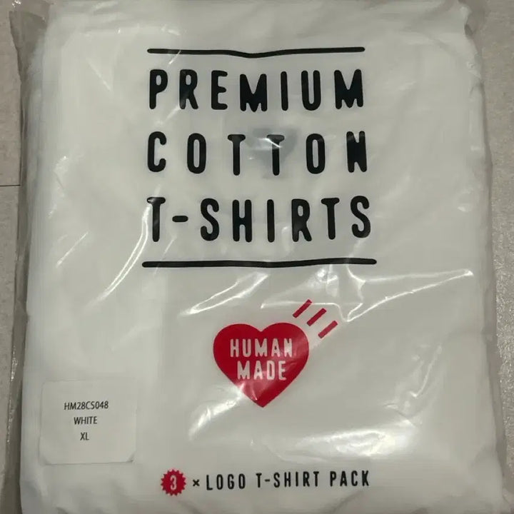 [BUNJANG] Human Made White T-shirts 3-Pack / 새상품) 휴먼메이드 흰색 반팔 3팩